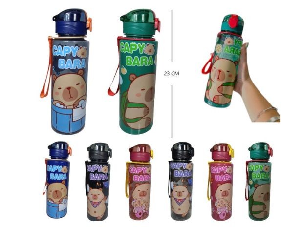 &u++ BOTELLA PLASTICO PORTATIL JUGUERA 70ML CAPIBARA